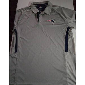 Majestic New England Patriots Cool Base Polo‎ XL Golf Shirt RN 136380 CA 61484